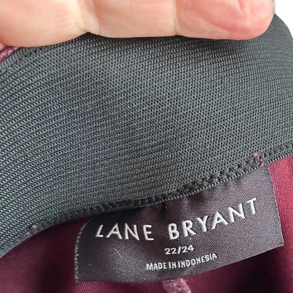 NWOT Lane Bryant Women's Pull-On High-Rise Ponte Legging - Burgundy Size 22/24 - Picture 4 of 8